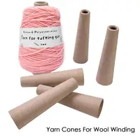Wool Winding Tube 6PCS Thick Cardboard Yarn Cones DIYKnitting Tube Winder Weave Tube Wool Winding Supplies for Crochet Lovers 1