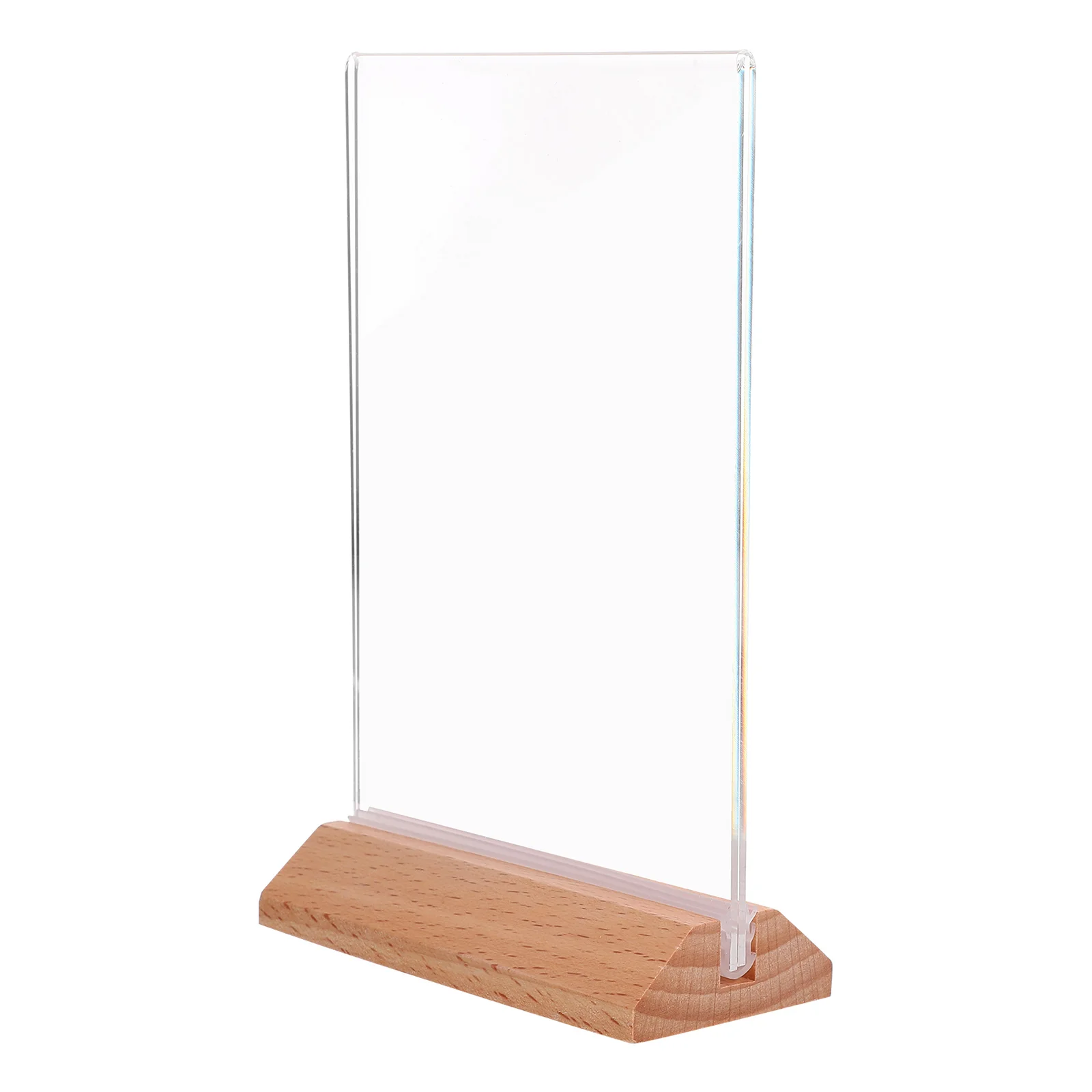 

6pcs Tabletop Sign Holders Clear Display Stands Acrylic Stands for Home Office Restaurant Shop