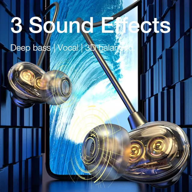 EARDECO 4 Speakers Wireless Bluetooth Headphones 5.0 Bass Earphone Headphone Stereo Phone Game Headset 100 Hours Playback IPX5 3