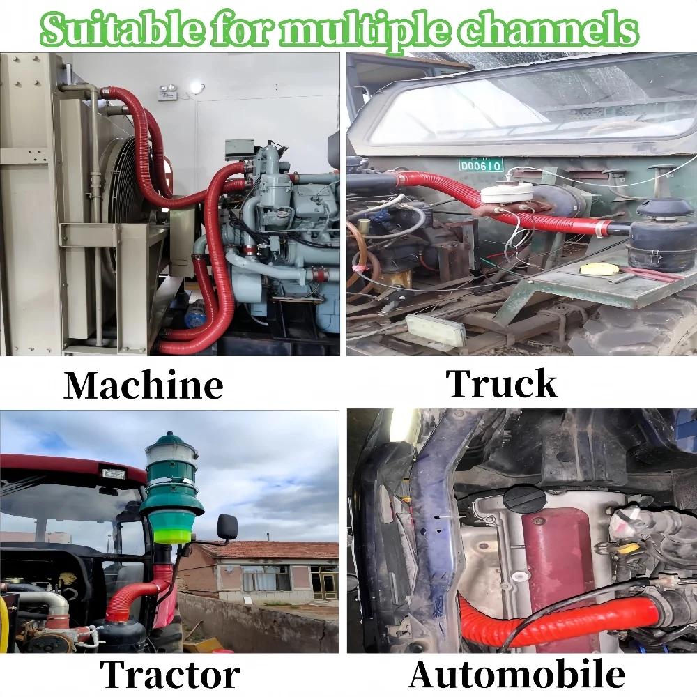 Tubo Flessibile In Silicone Per Frizione - ID41mm, Lunghezza 102mm, 4 Strati, Nero, Per Intercooler - Foto 6