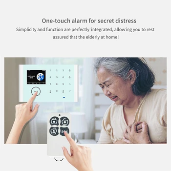 CS118 WiFi+GSM+GPRS 3 IN 1 Network Intelligent Home Alarm System Tuya APP Remote Control 433MHz Home Secure Door Bell Smart Aler 5