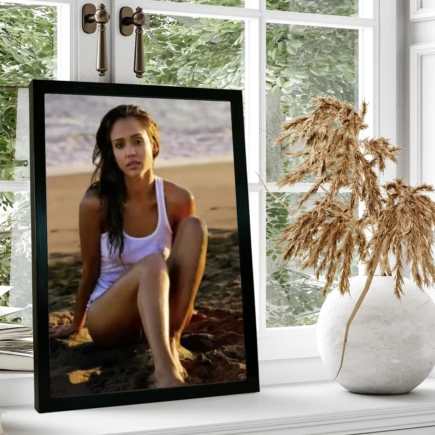 ジェシカ・アルバ キャンバスアートポスター、ウォールアート