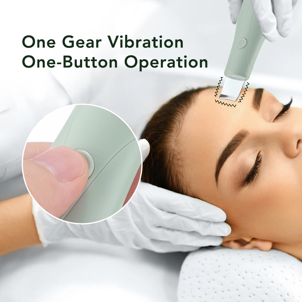 Deep Vibrate Skin Scrubber Facial Cleaner Shovel Spatula Not Ultrasonic Face Scr