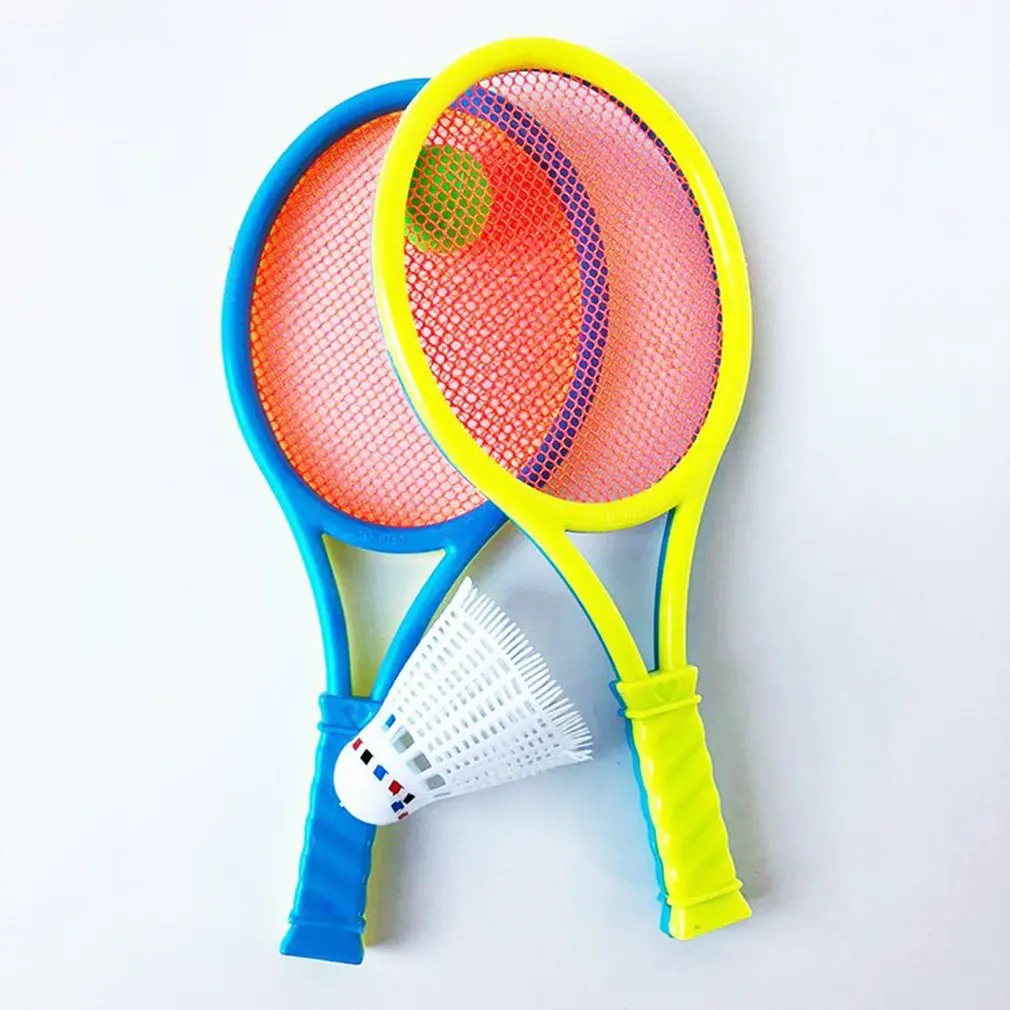 Badminton Tennis Rackets Balls Set Children Kids Outdoor Sports Parent-Child Sports Educational Sports Game Toys Children