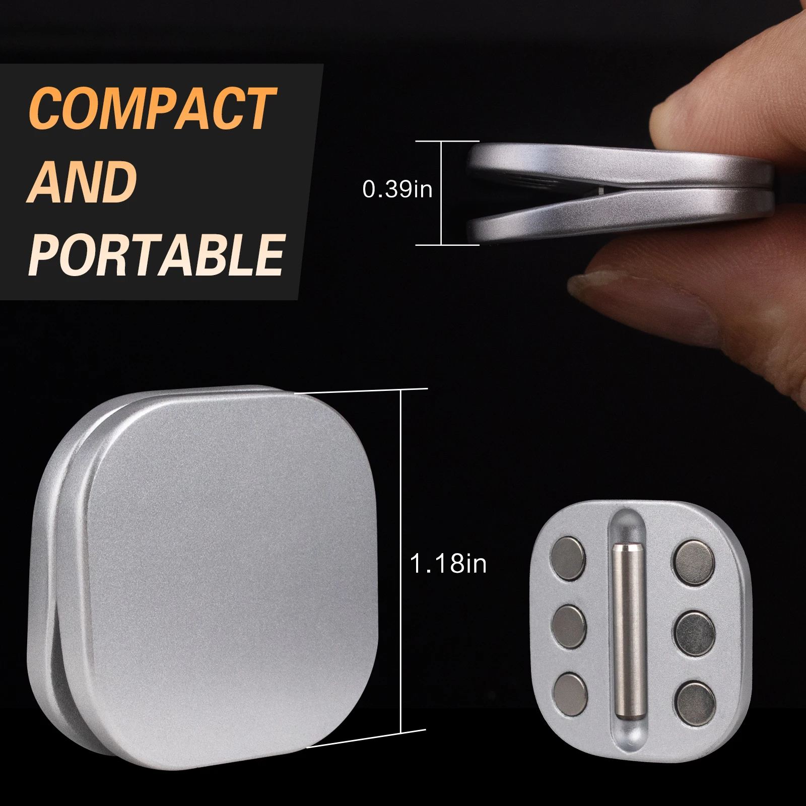See-Saw Fidget Toys Adults, Metal Fidget Cliker Magnetic Fidget Slider for Boys, Men Stress Relief  Anxiety 5