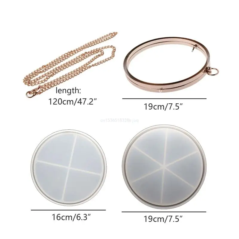 Resin Purse Mold Round Resin Clutch Purse Mold Resin Clutch Bag Mold for Resin Casting Beautiful Unique Round Bag Mold Dropship