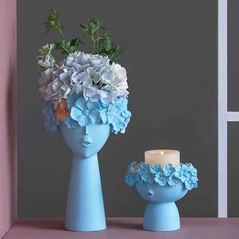Pots De Fleurs En Resine