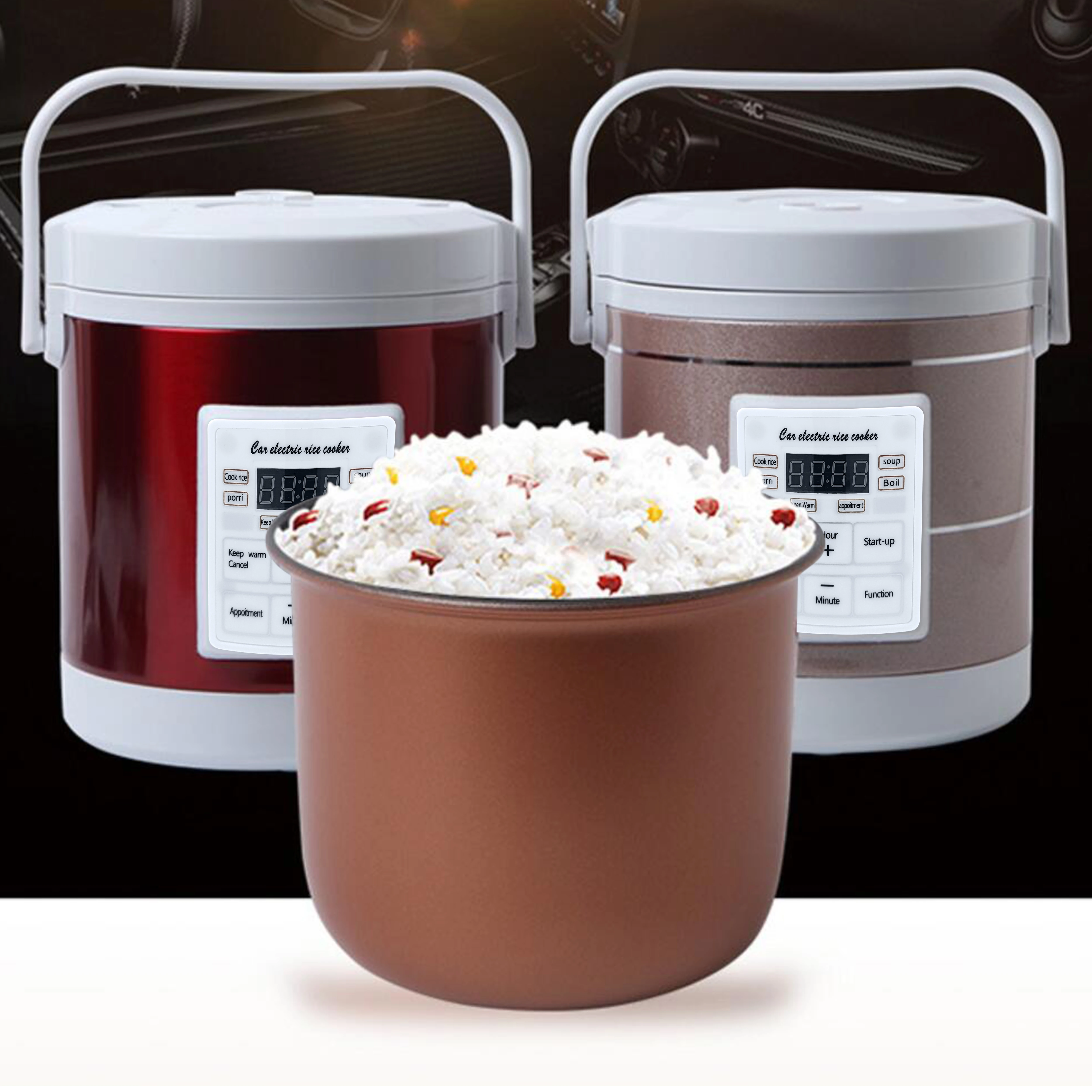 Rice Cooker Used in 12v 24v Car Multicooker Enough For Two to Three Persons,rice cooker,electric cooker