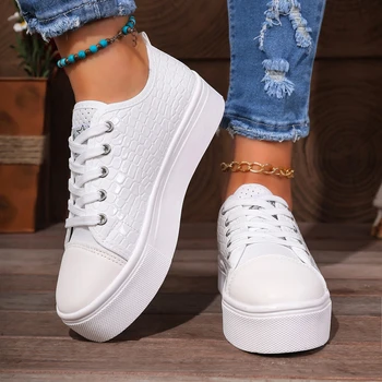 الربيع والخريف أنيقة بلون جولة رئيس مثير الدانتيل يصل أحذية خفيفة الوزن عارضة المألوف جديد أحذية نسائية مريحة 2