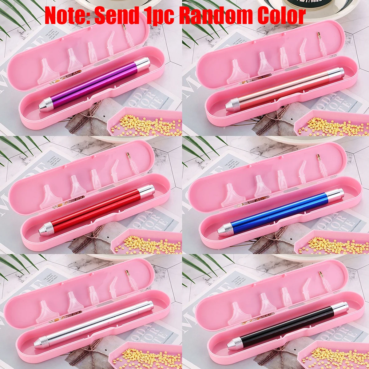 1pc 5D DIY Diamond Painting Cross Stitch Dot Drill Tool Set Dot Drill Pen Set Box-packed Accessories Diamond Mosaic Paint Art