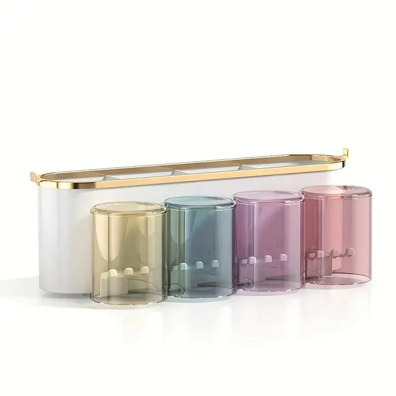 Wall-Mounted Toothbrush Holder, Self-Adhesive Storage Box - Image 3