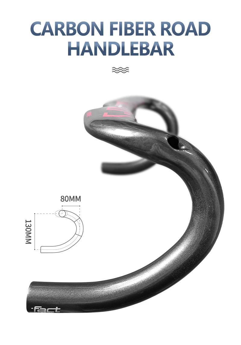 Fahrrad Carbon-Rennlenker 400/420/440mm Glänzend Interne Kabelführung Fahrradlenker Fahrradzubehör – Detail 14