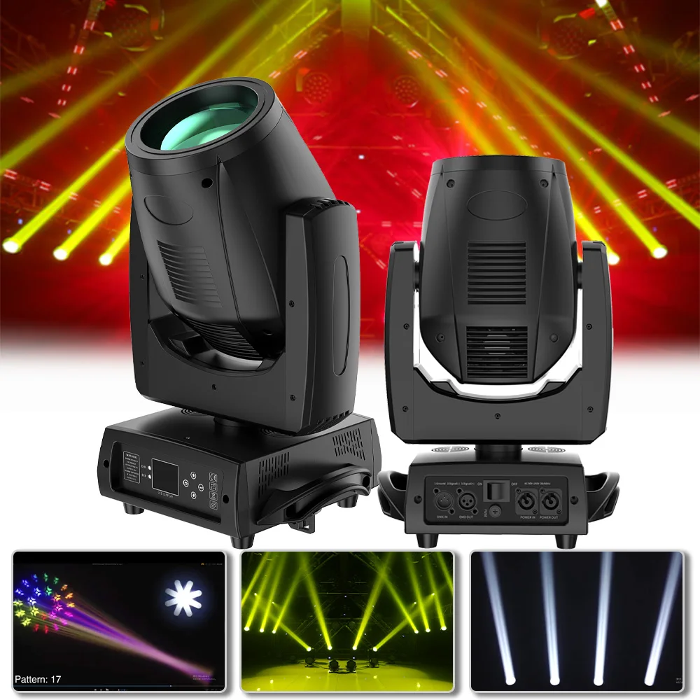 Mini 7R 230W Beam Moving Head Stage Lighting Spot Zoom Effetto Atomizzazione Wedding Party Pattern Discoteca Arbitraria Dj Club Concert