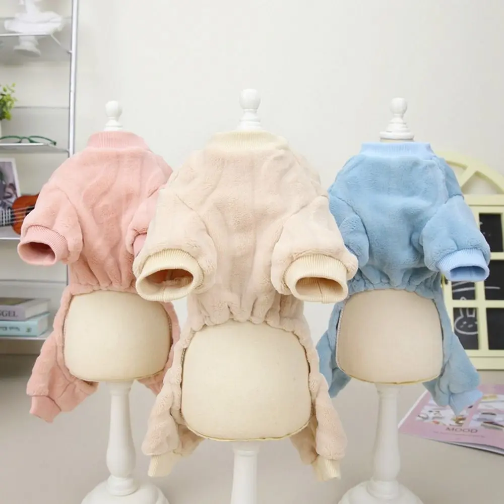 Fashion Fleece Dog Winter Clothes Warm Coat D-ring Vest Pet Warm Jacket Winter Outfit Cute Cat Costumes Small Medium Pet
