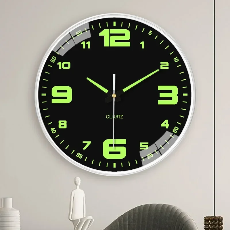 

Modern Inch Wanduhr Pared Luminous Brief Home Decor Clocks Clock Hanging Items Reloj Living Decoration 8 Silent Design Wall Room