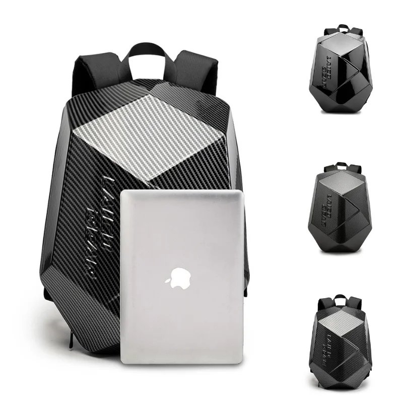 

Carbon Motorcycle Helmet Bag Waterproof Motorcycle Rear Bag Moto Travel Package Expandable Motorcycle Backpack Luggage