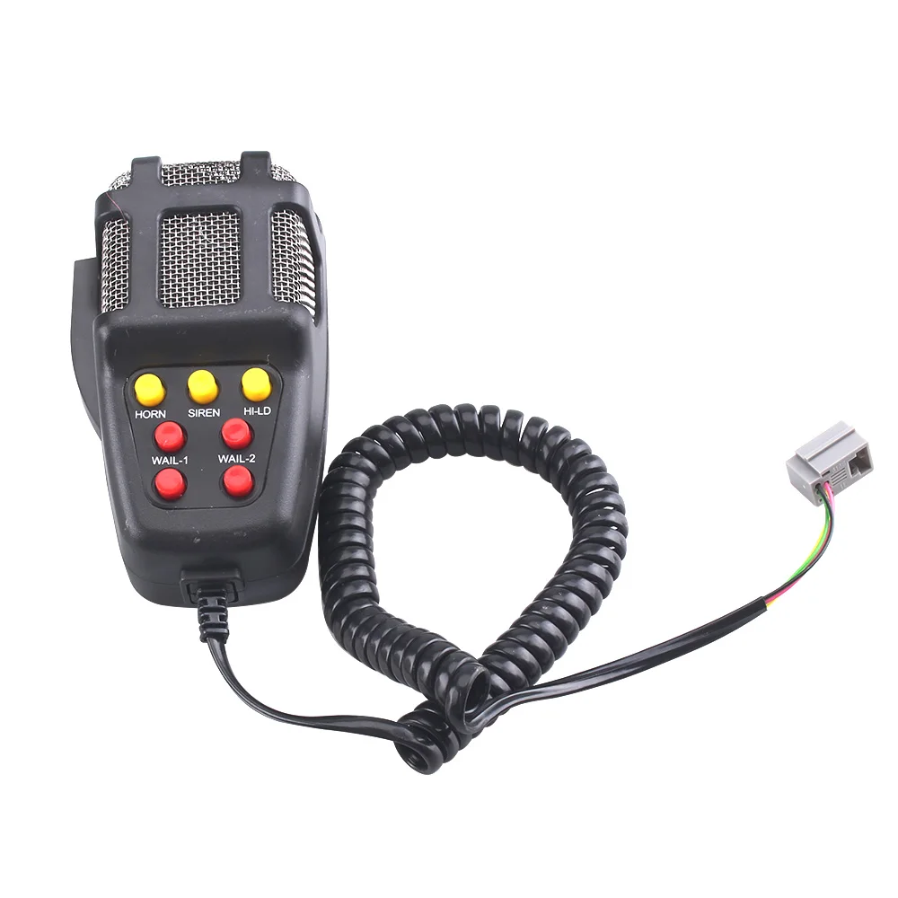 Mic PA System Emergency Amplifier Hooter 12V 100W Police Siren Air Horn Megaphone Tone Car Horn Car Warning Alarm Speakers Loud car siren horn car air horn