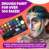 Face Body Painting palette Kit with 20 Colors Disposable Hair Dye，Eyeshadow Glitter Safe and Easy to Use Body Art Set For Adults 3