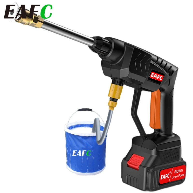 500W 60Bar Wireless High Pressure Car Wash Washer Gun 20000/30000mAh Foam Generator Water Gun Spray Cleaner Car Washing Machine water gun pressure washer gun high pressure gun car washer