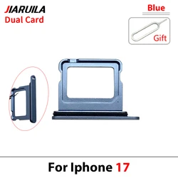 JIARUILA Dual Card SIM Tray Holder Slot with Chip Reader Adapter Replacement (17 - Blue)