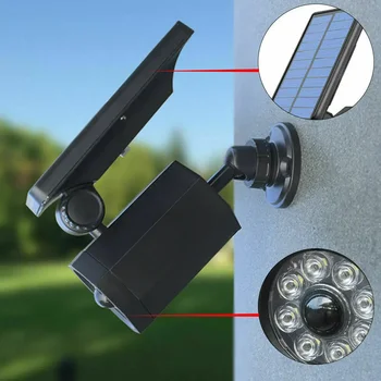 Solar Motion Sensor Light Outdoor Spotlight Solar 25 Feet With 8  LED bulbs for Patio, Deck, Yard, Garden, Garage, Bin Area 4