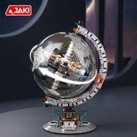 CK003 Space Tide Play series Dawn Dawn Globe collectible grade building blocks assembled adult student educational toys 2