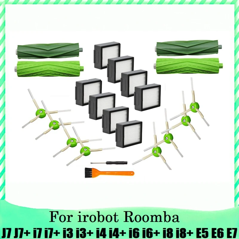 

Запасные части для пылесоса Irobot Roomba I7 + I3 I3 + I4 I4 + I6 I6 + I8 I8 + J7 J7 +/Plus E5 E6 E7, 22 шт.