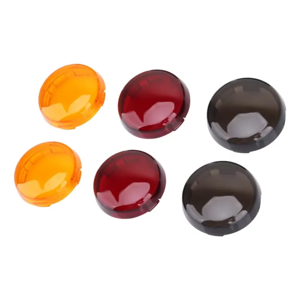 2Pcs Motorcycle Indicator Lens Light Caps Cover For Harley Dyna Softail Electra Glide Road King Sportster 883 1200