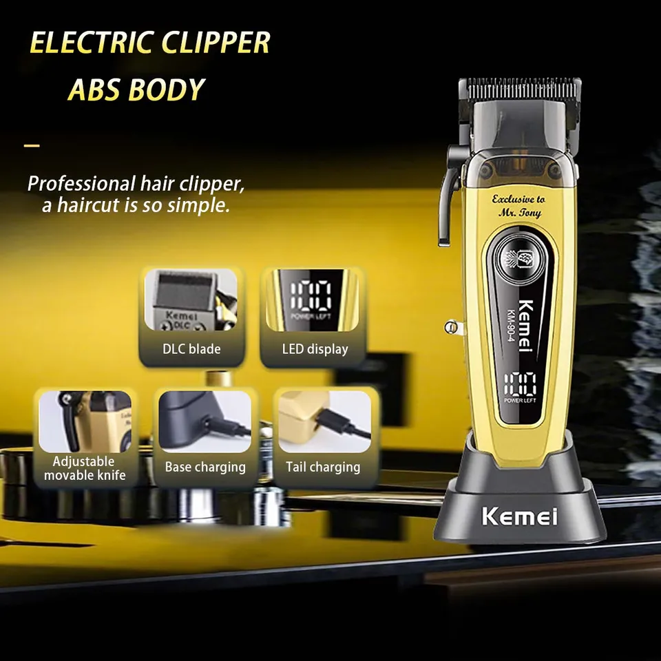 kemei km 90 4 Professional 11500 RPM Hair Clipper for Barbers