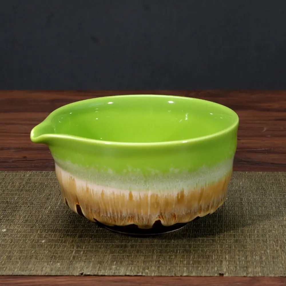 5pcs Traditional Bamboo Ceramic Japanese Matcha Tea Set with Spout Reusable Matcha Whisk Set Food Grade Safe Match Bowl Stirring