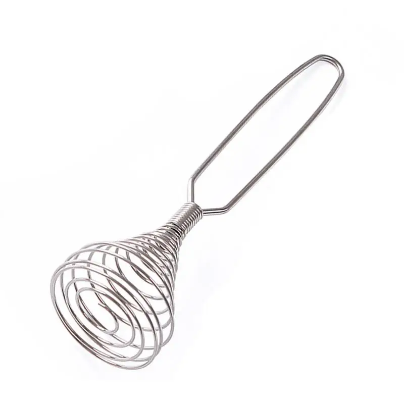 

Mini Egg Beaters Drinks Milk Coffee Foam Whisk Eggs Cream Mixer Stiring Stainless Steel Spring Coil Multifunction Kitchen Tools