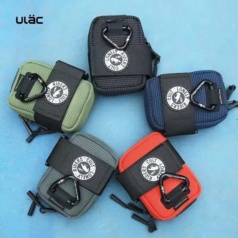 ULAC 0,5L Fahrrad-Satteltasche Mini-Fahrrad-Sattelstützentasche Wasserdicht Stoßfest Langlebiger Stoff MTB Radsport Heckpacktasche