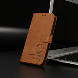 Luxury Leather Wallet Case - Premium Cover for Edge60 Stylus and Neo 5G (Brown)
