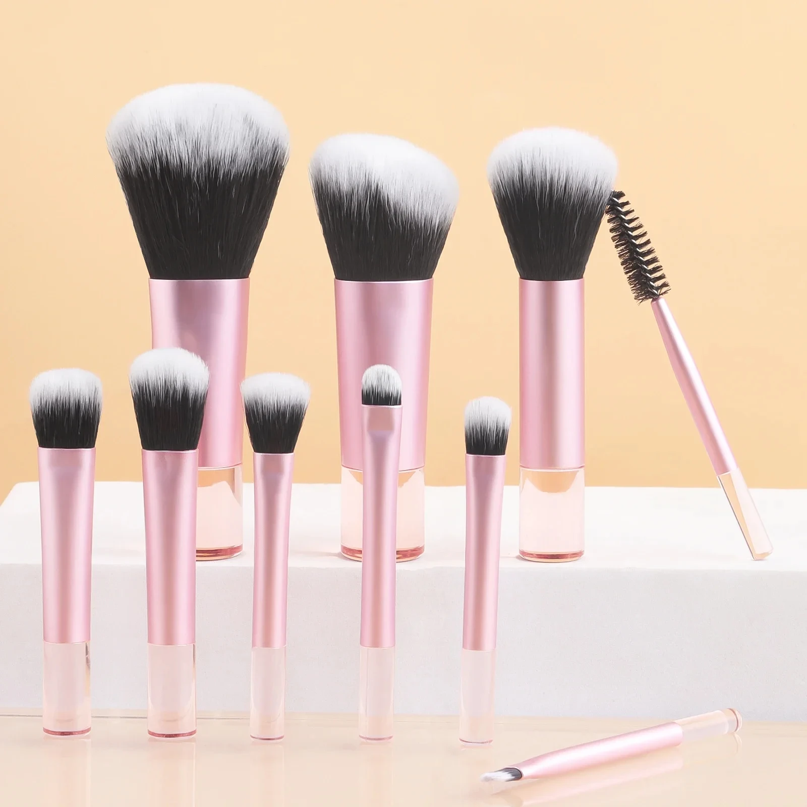 Mini Makeup Brush Set - 10 Piece Professional Beauty Tools Collection