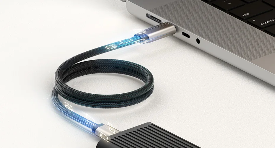Hagibis Thunderbolt 5 USB-C Cable 120Gbps 240W 16K