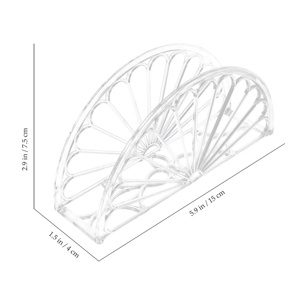 10Pcs Napkin Holder Plastic Serviette Stand Tissue Stand Fan Designed Napkin Holders For Dining Table Holder Kitchen