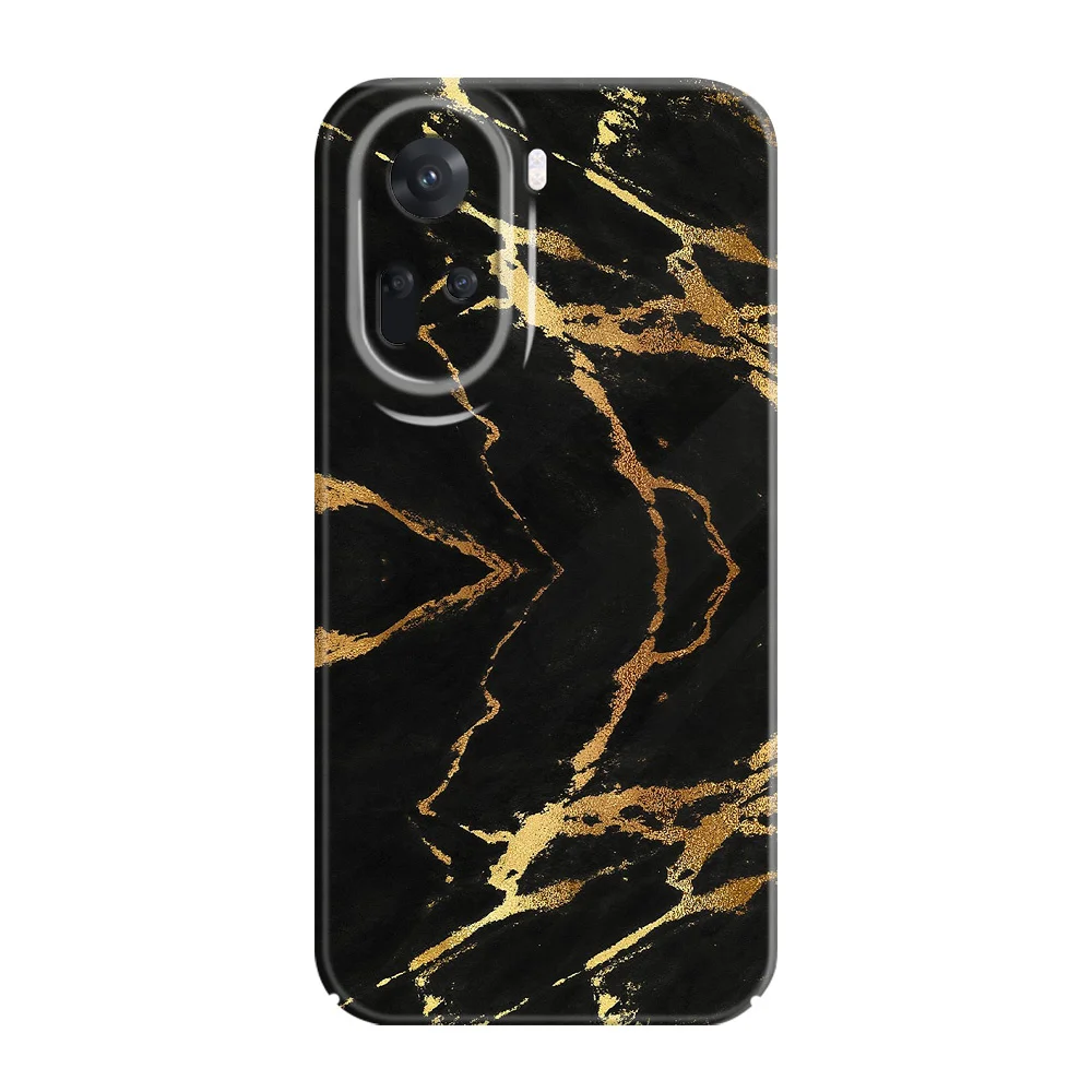 Gold Marble Design Phone Case - Elegant Hard Cover