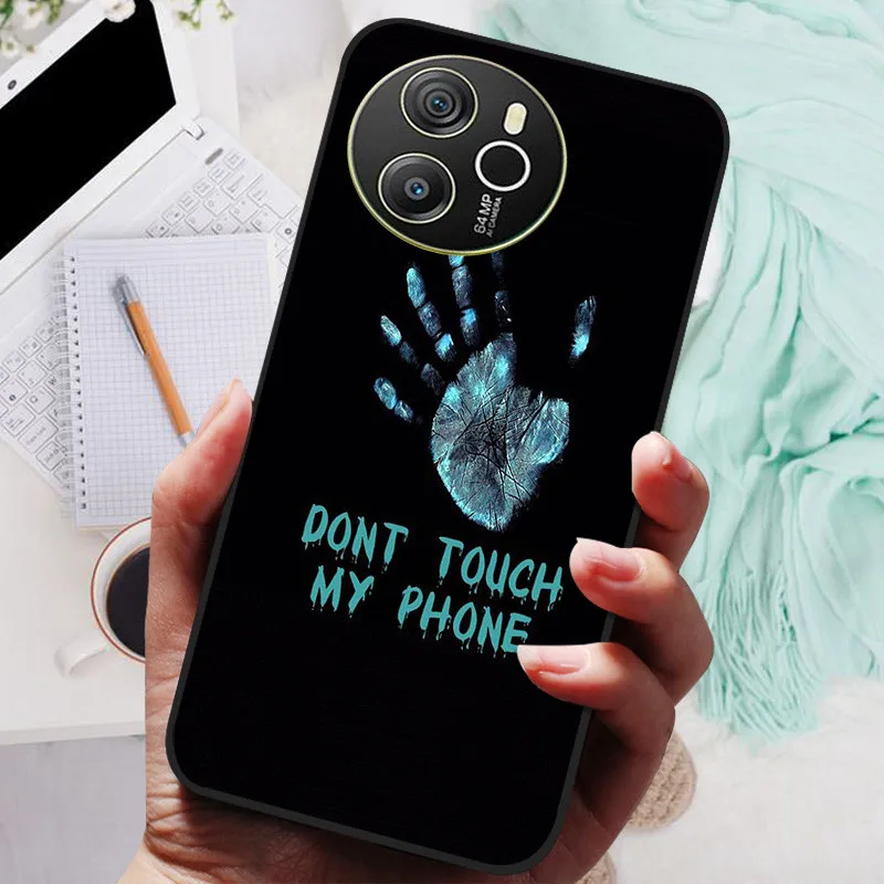 Blackview SHARK 8 Silicone Soft Back Case - Black Lion Wolf Design