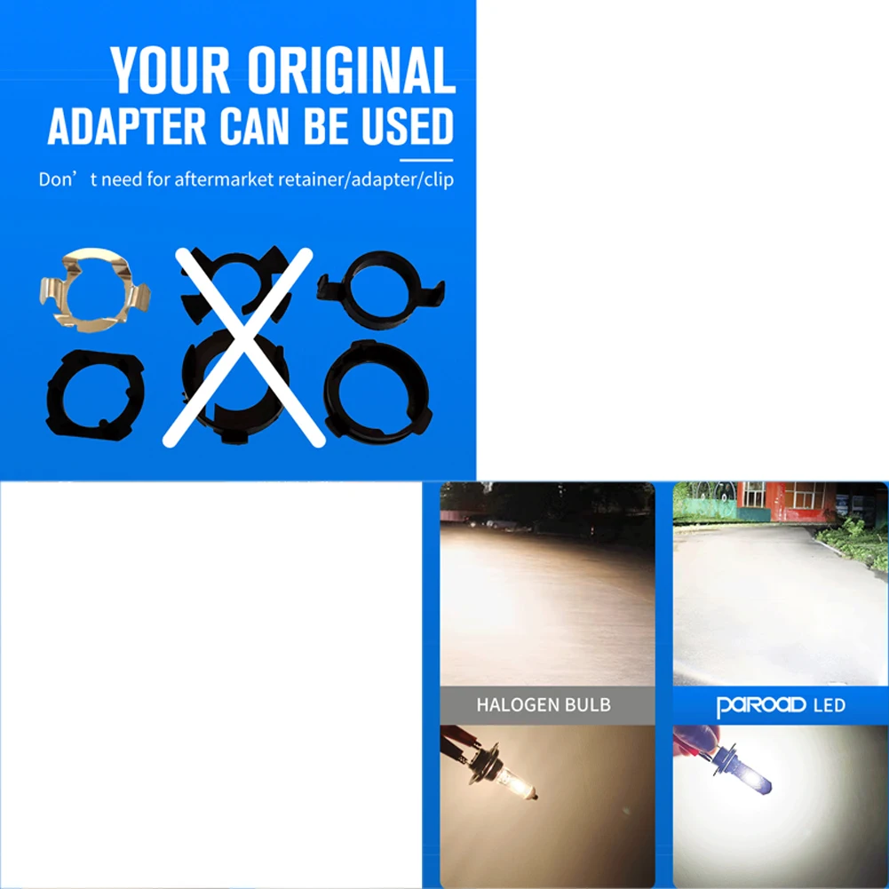 

Car LED Bulbs Headlight 10-16V 2 Pcs/Set Car Accessories H7 LED Headlight Bulbs Lighting Lamps Super White None