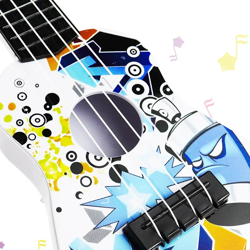 Mini Ukulele Guitar Toy Skill Improving Classical Early Educational Musical Instrument for Boys Girls Children Baby Xmas Gifts 4