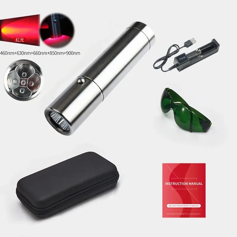 Red Light Therapy Device Cold Sore Canker Sore Treatment Infrared Light Therapy Wand for Mouth Nose Ear Knee Feet Hands Ankle