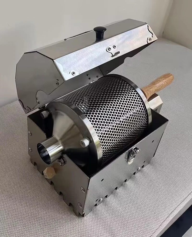 Description Picture 5 of itemAS1-S400T Household Coffee Roaster Commercial Coffee Bean Roaster Thermal High Temperature Resistant Stainless Steel Drum