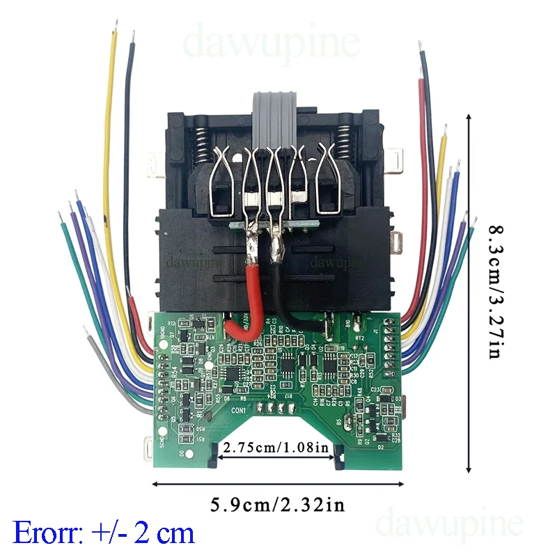 DCB609 리튬 배터리 케이스 BMS PCB 충전 보호 회로 기판 박스 하우징 DeWalt 20V 60V DCB606 DCB612 FlexVolt 용