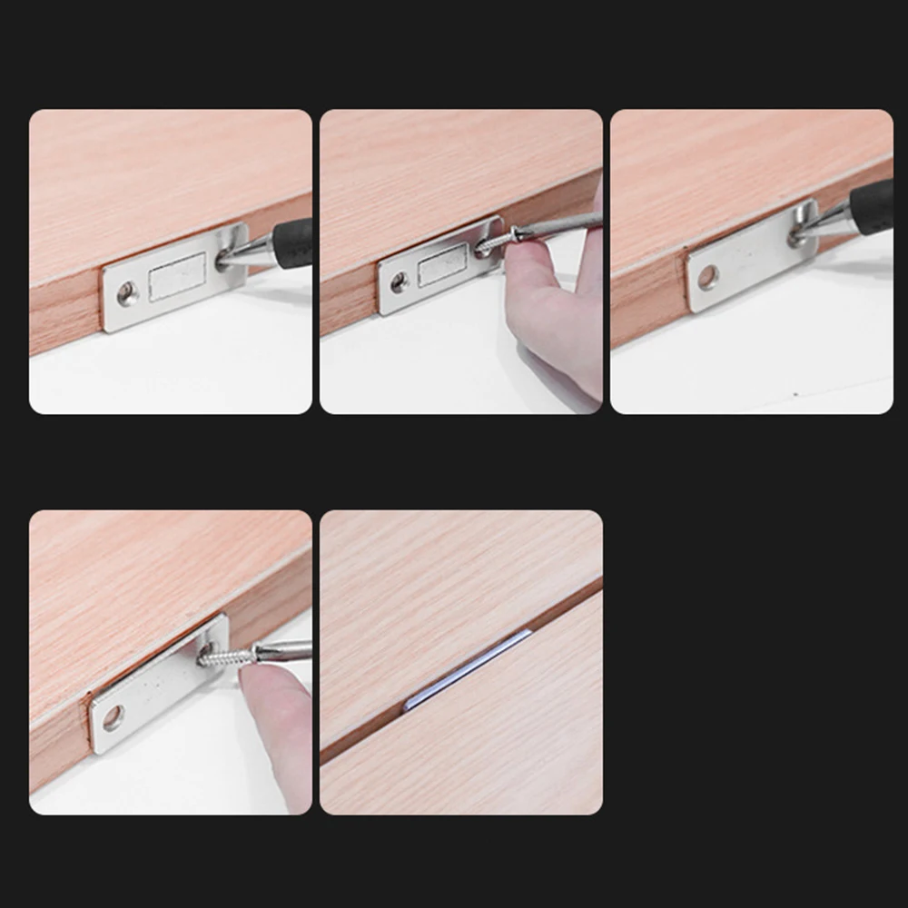Cupboard Self Adhesive Magnetic Door Catch Drawer Magnet Catches Wardrobe Magnetic Latch for Kitchen Closet Sliding Door Closure magnetic cabinet catches door catches magnetic cabinet latches cabinet door latch