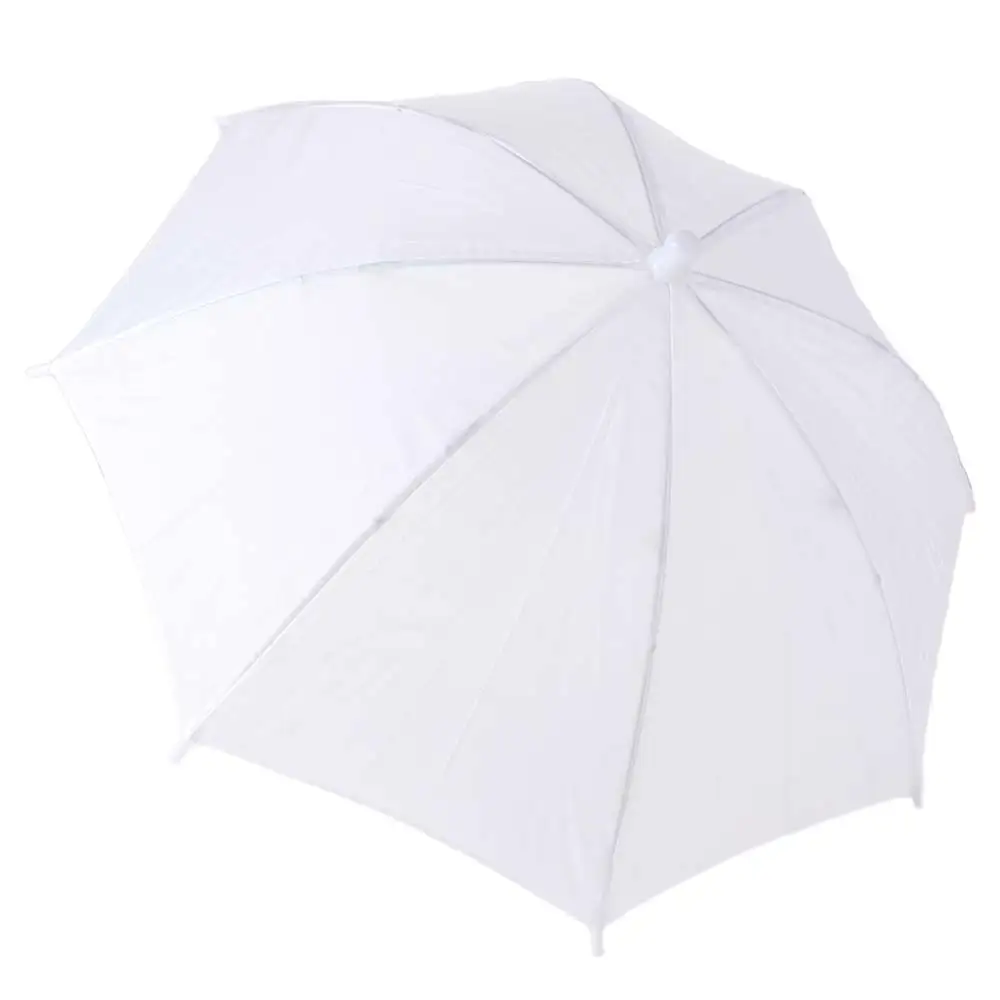 50cm/20인치 사진 촬영용 우산 금속 손잡이 화이트 소프트 라이팅 우산 디퓨저 간편 설치 전문가용