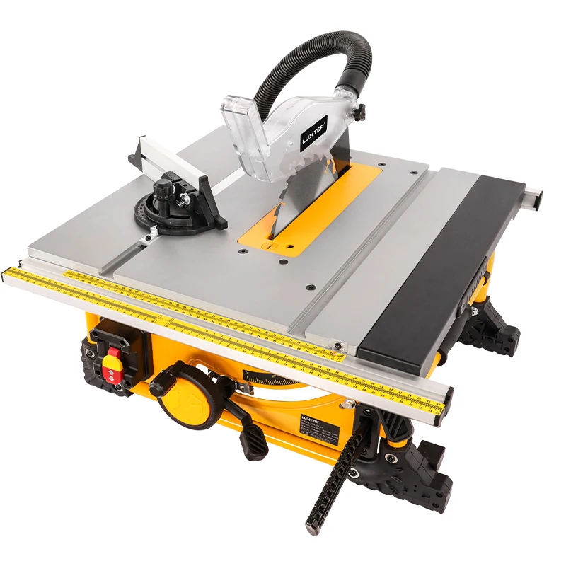 LUXTER Table Saw woodworking table saw 210mm 8 Inch Wood Cutting Saw Dust Free With Extension Portable Woodworking Machine