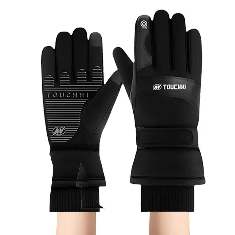 Winter Gloves Men Women Touch Cold Waterproof Motorcycle Cycle Gloves Male Outdoor Sports Warm Running Ski Glove rodicoco outdoor sports running ski glove winter men women gloves warm fleece gloves touch cold waterproof windproof gloves