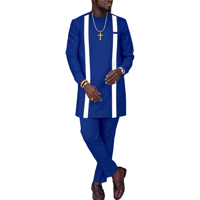 Seyi Long Sleeve Dashiki Outfit - Image 4