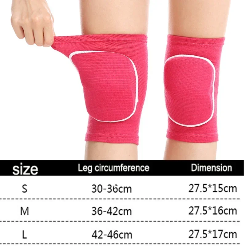 Sports Compression Knee Pads Elastic Knee Protector Thickened Sponge Support for Dancing roller volleyball Training Knees Brace
