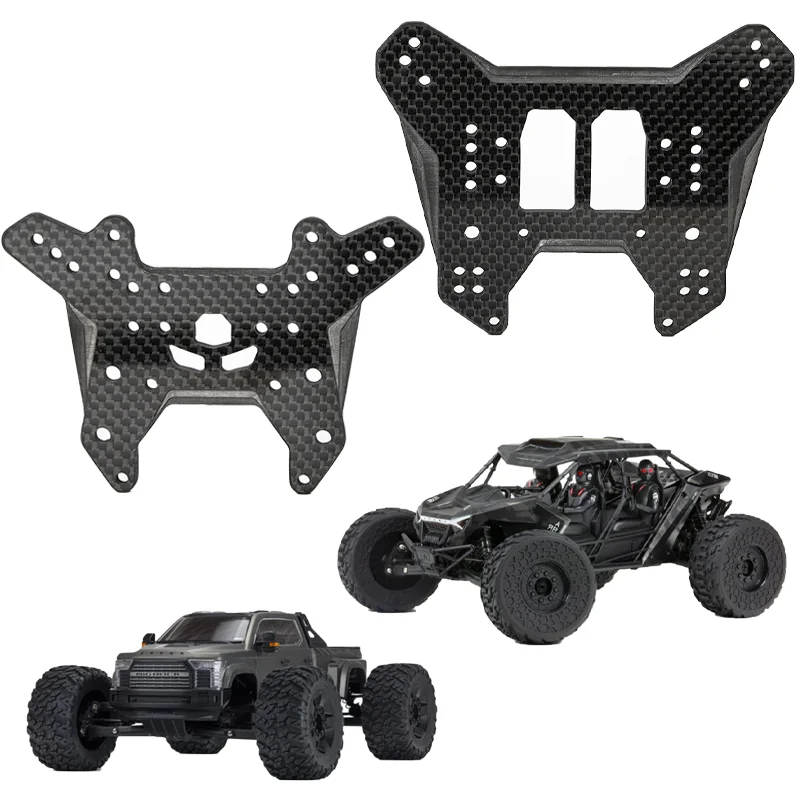 GPM Alluminio + Acciaio Inox Anteriore E Posteriore Per ARRMA 1/7 Fireteam, Corpo Nero, MAFT201FR-BK